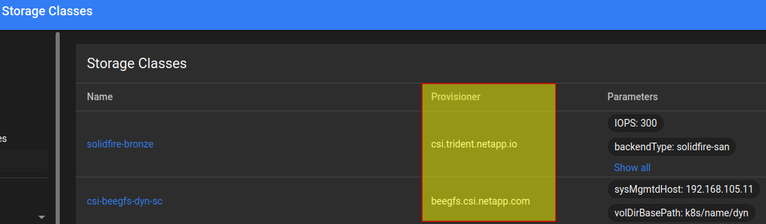Kubernetes cluster with Trident CSI and BeeGFS CSI
