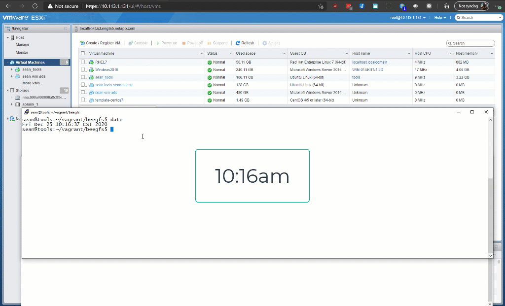 BeeGFS Deployment with Ansible on NetApp HCI with EF280