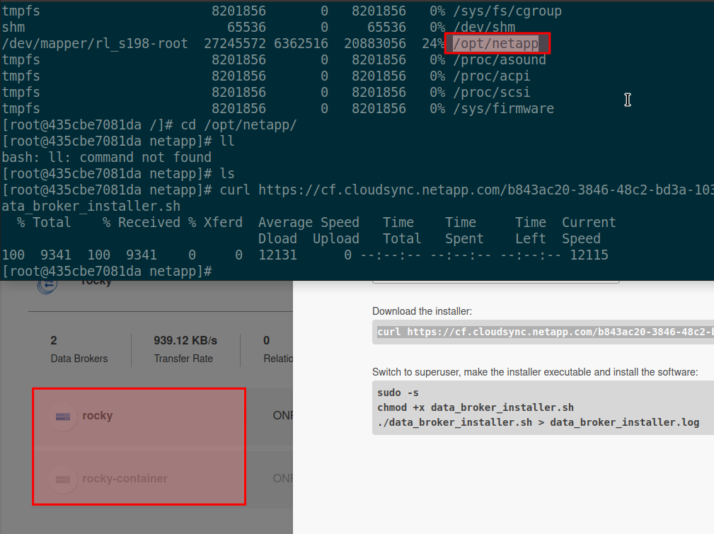 Cloud Sync in containers