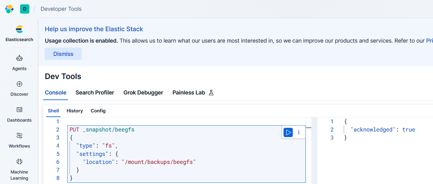 Configure shared filesystem