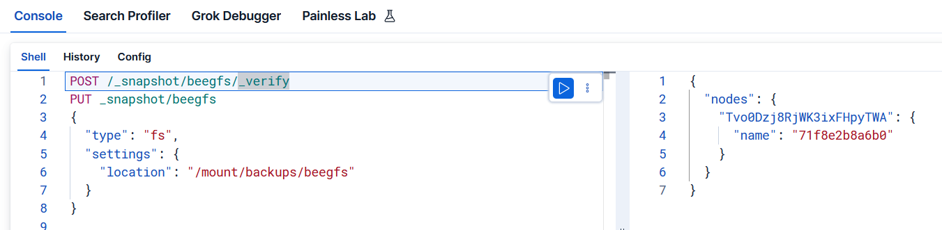 Verify shared filesystem