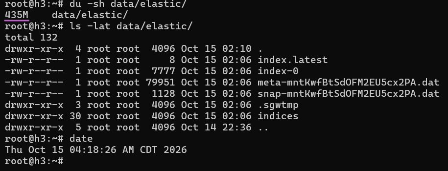 VGW filesystem view