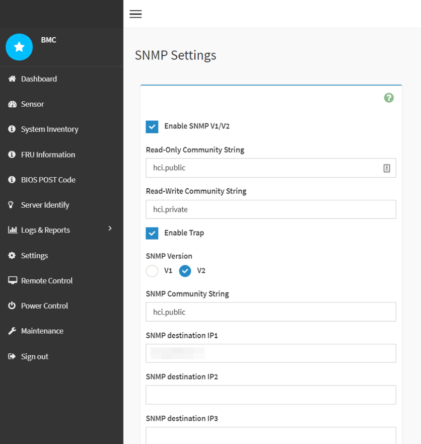 Enable SNMP on NetApp HCI H615C and H610C nodes
