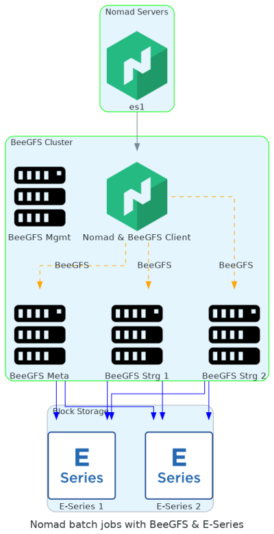 Nomad with BeeGFS and E-Series