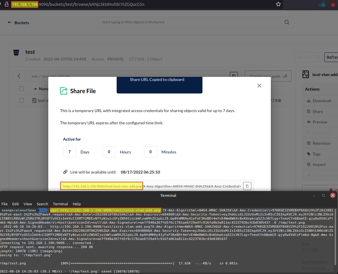 Download MinIO object from any MinIO instance