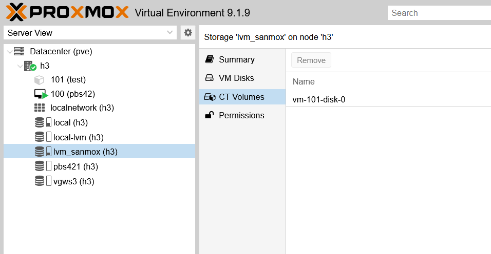 CT101 for backup/restore testing