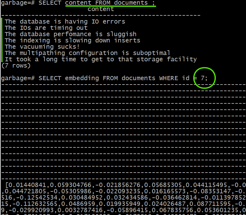 Embedding for this example