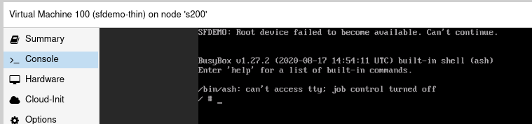 SolidFire Demo VM fails to start