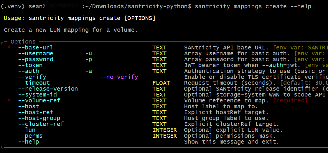 Modify mappings (present LUNs)