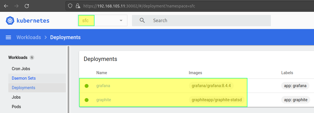 SFC Namespace
