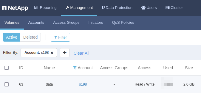 Storage account of interest