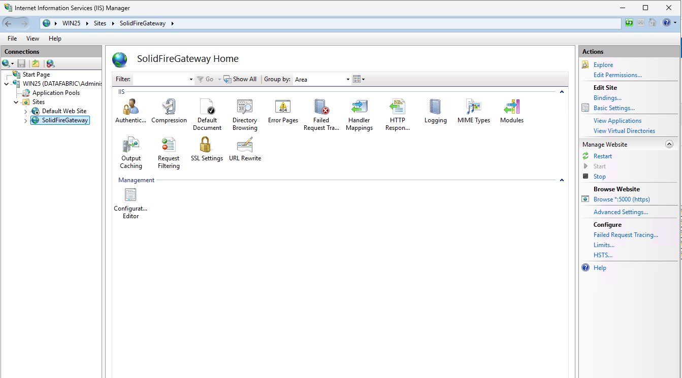 SolidFire WAC Gateway