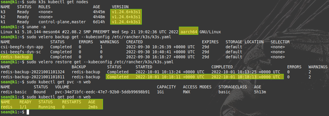 Velero on ARM64 with AWS plugin viewing backups from x86_64