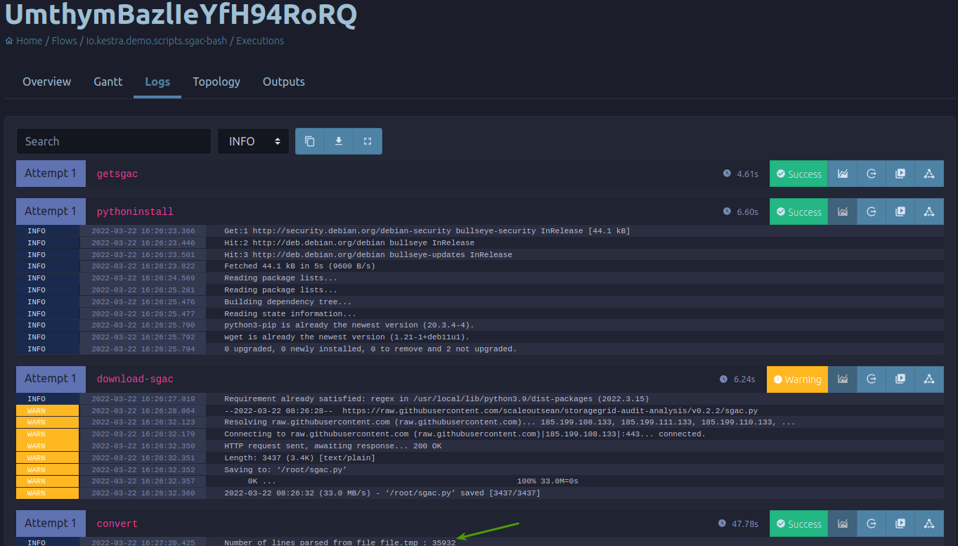 SGAC JSON file