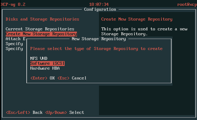 Configure xcp-ng iSCSI interfaces