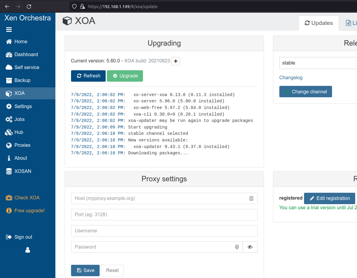 xcp-ng upgrade
