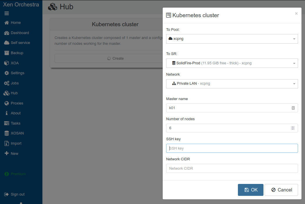 xcp-ng with Kubernetes deployment recipes